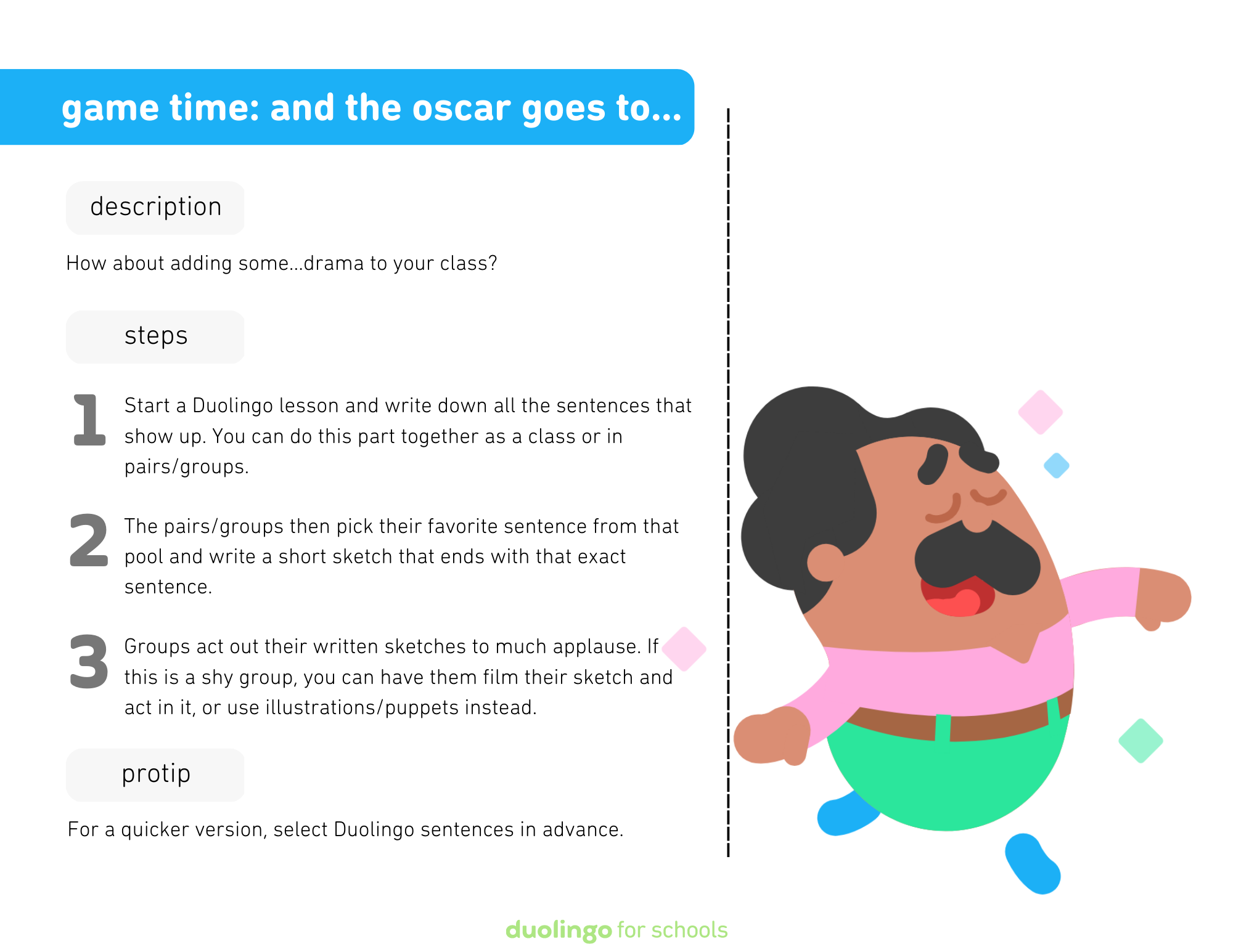 Group activity: And the Oscar goes to – Duolingo for Schools