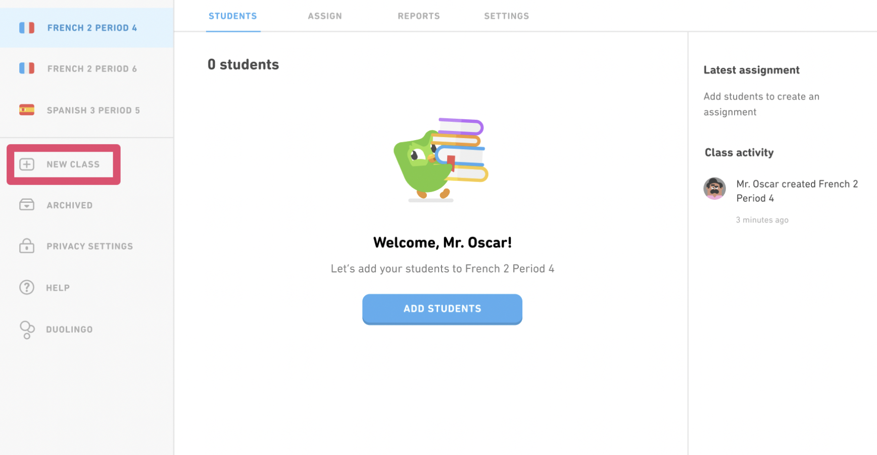 How do I create a class? – Duolingo for Schools